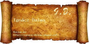 Ignácz Dalma névjegykártya